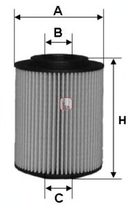 S 5028 PE SOFIMA Фільтр оливи1